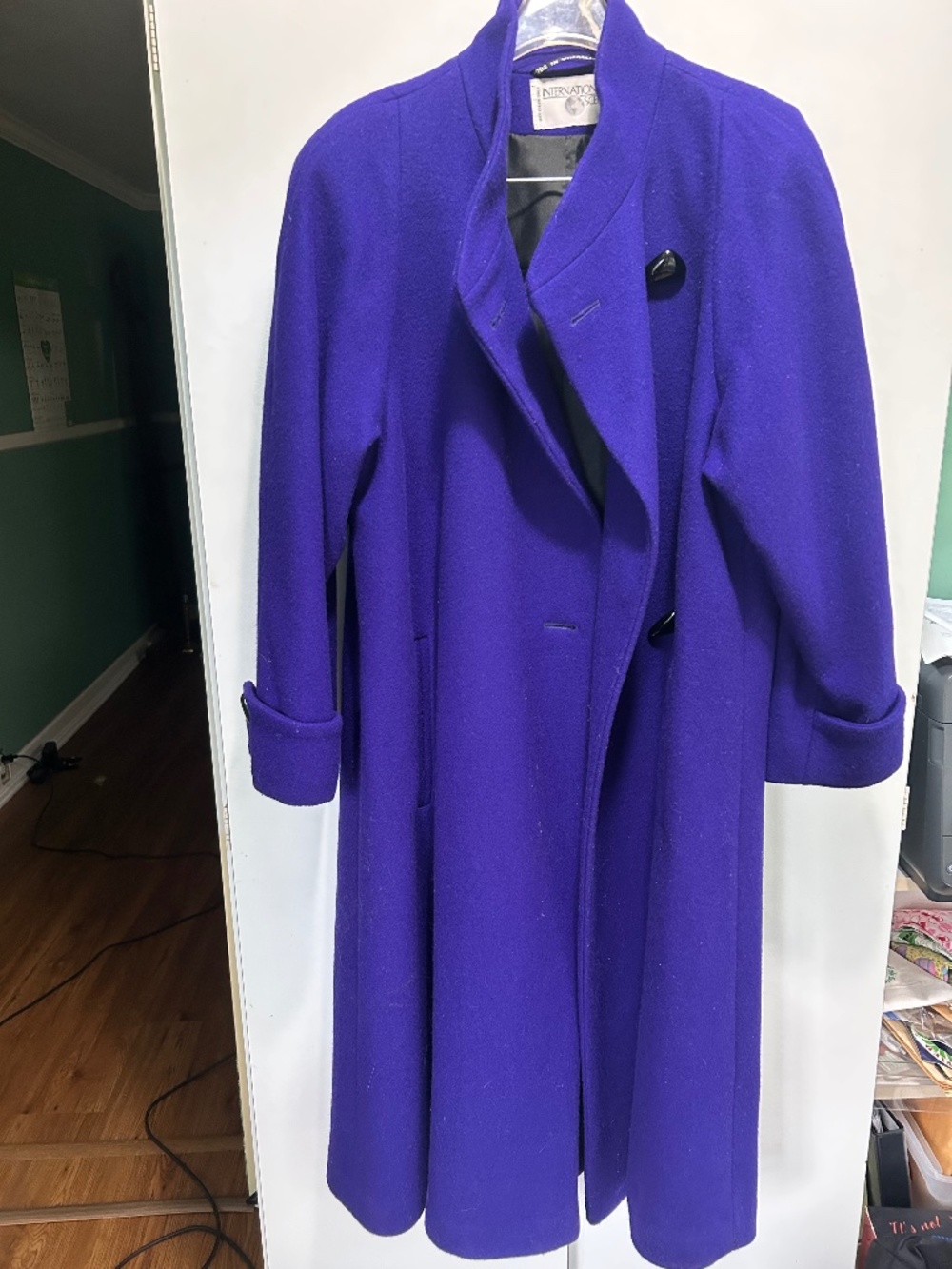 Vintage 'International Scene" Ladies Wool Coat made in Yugoslavia
